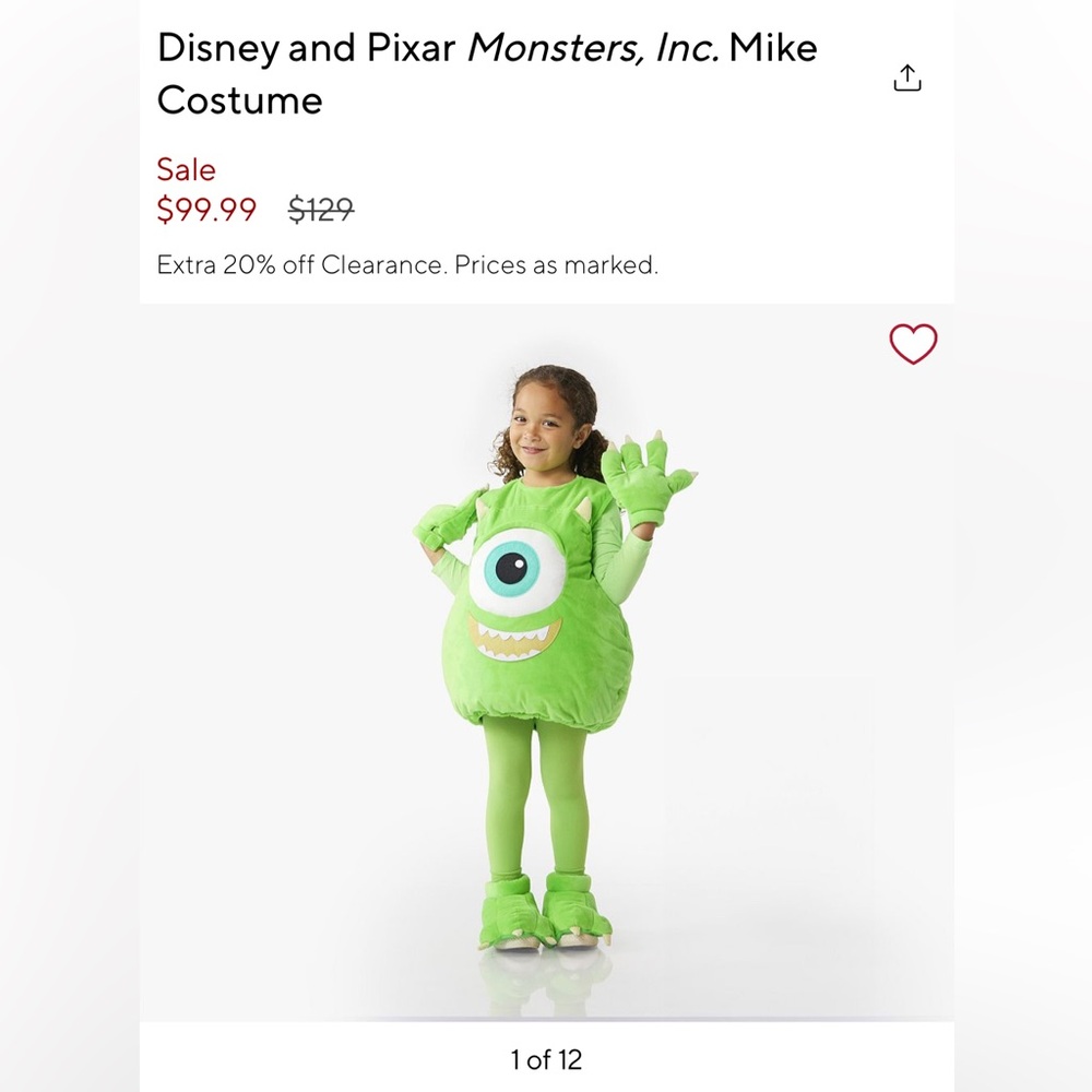 Mike Wazowski Pottery Barn Costume